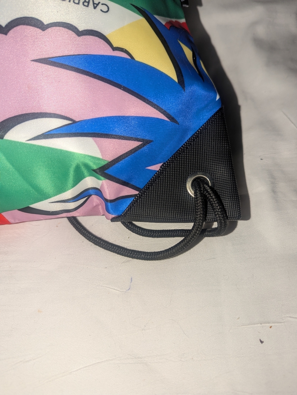 CARPISA Multicolor Floral Drawstring Backpack - Picture 6 of 8